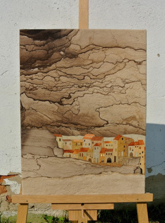 PŘI MOŘI, 48 cm x 64 cm, cena: PRODÁNO/SOLD